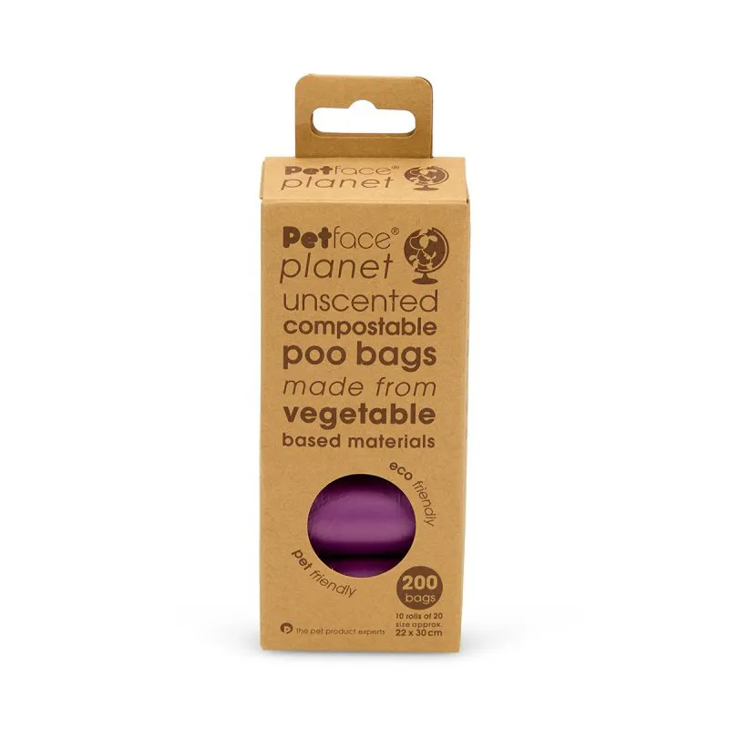 Petface Planet Compostable Poop Bags 200 Pack