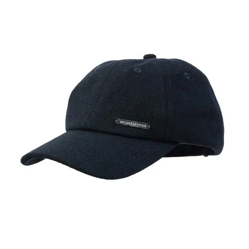 Weatherbeeta Performance Melton Wool Cap in Navy Marle-1