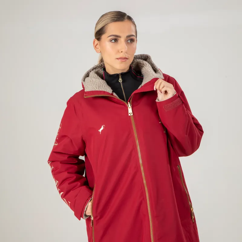 Aubrion Team All Weather Robe Large in Red-2