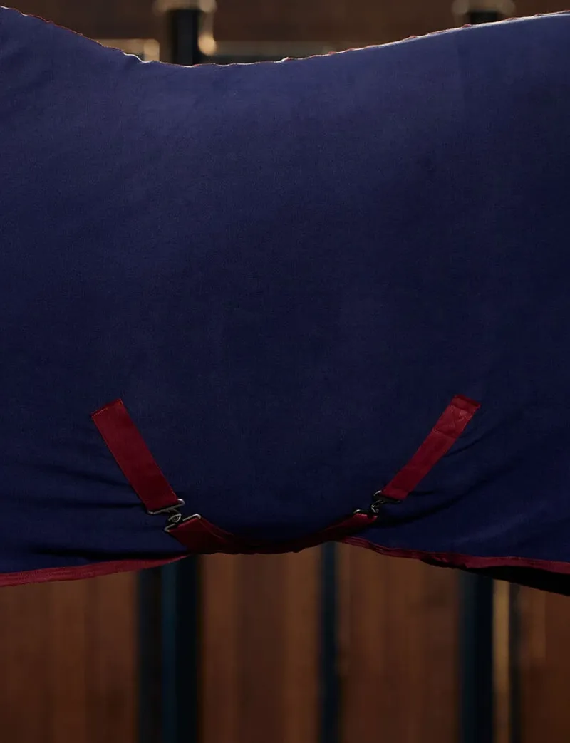 Weatherbeeta Anti-Static Fleece Cooler Combo in Navy and Burgundy-4