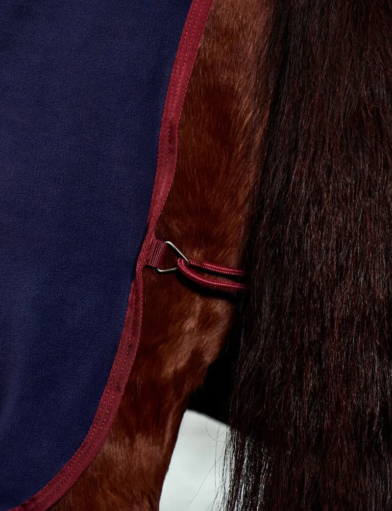 Weatherbeeta Anti-Static Fleece Cooler Combo in Navy and Burgundy-3