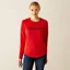 Ariat Benicia Team Sweatshirt Ladies in Weg Red