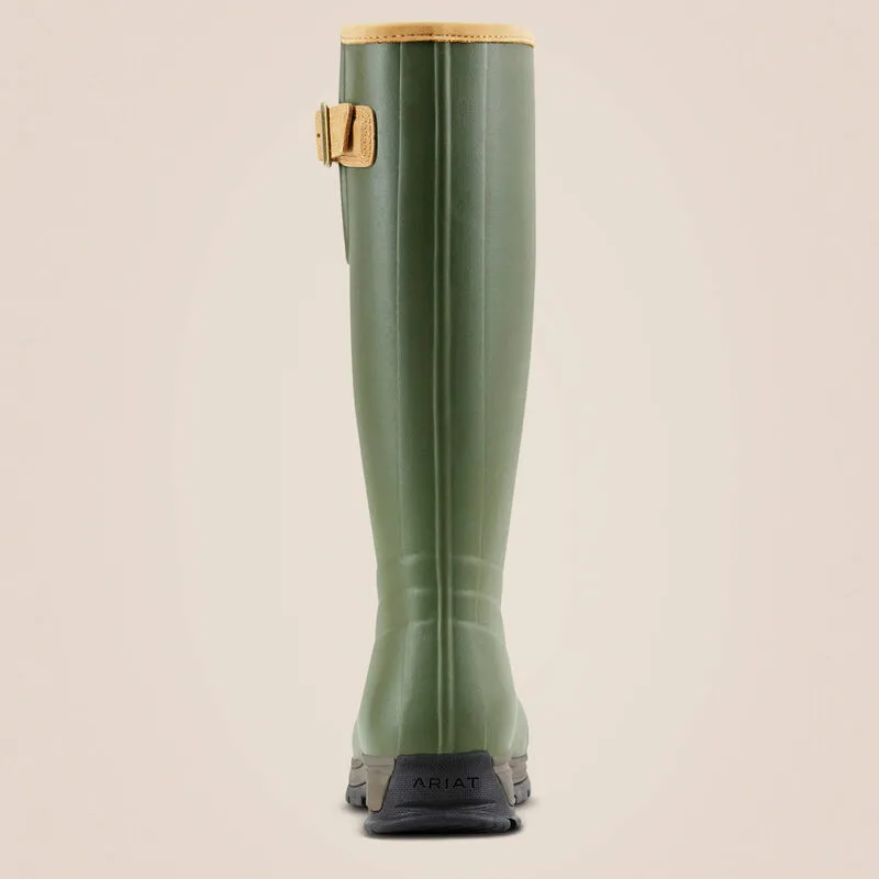 Ariat Burford Insulated Rubber Wellington Boots Ladies in Olive Green-2