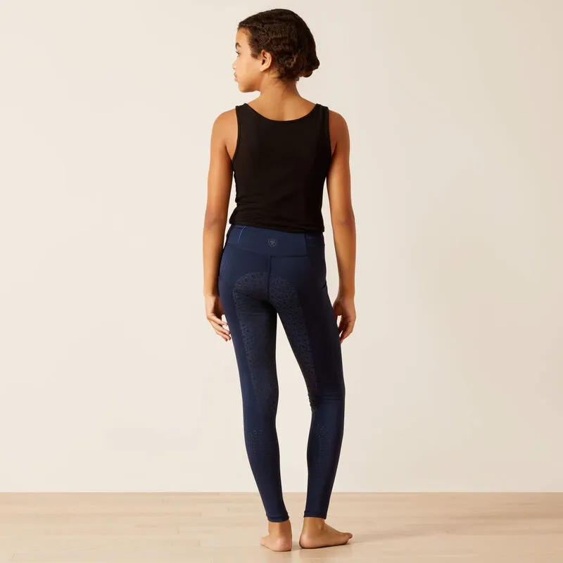 Ariat Youth EOS 2.0 Full Seat Tights in Navy-4