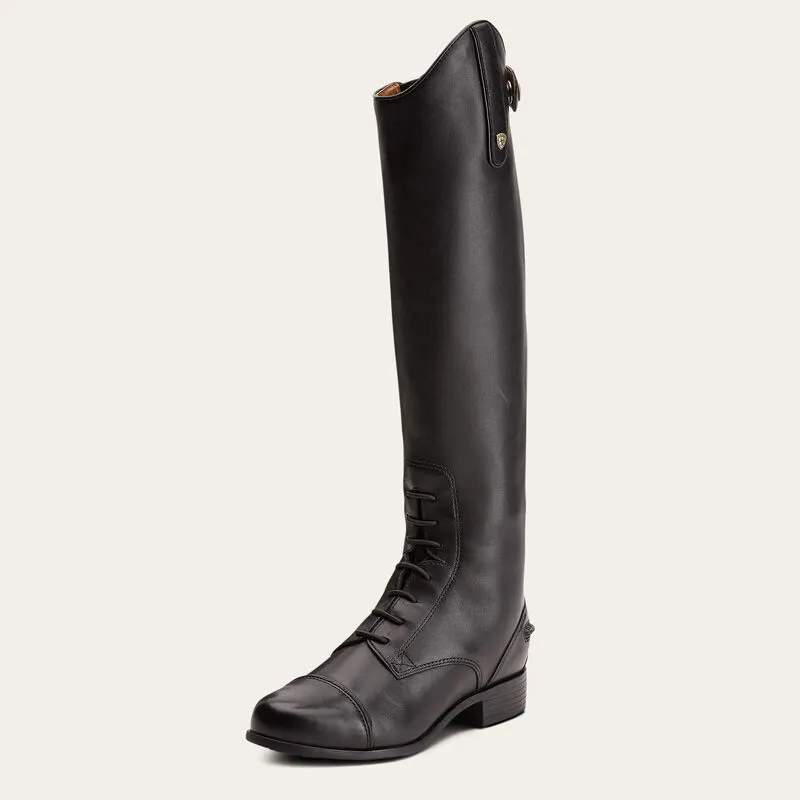 Ariat Heritage Contour Field Zip Tall Riding Boot Kids in Black