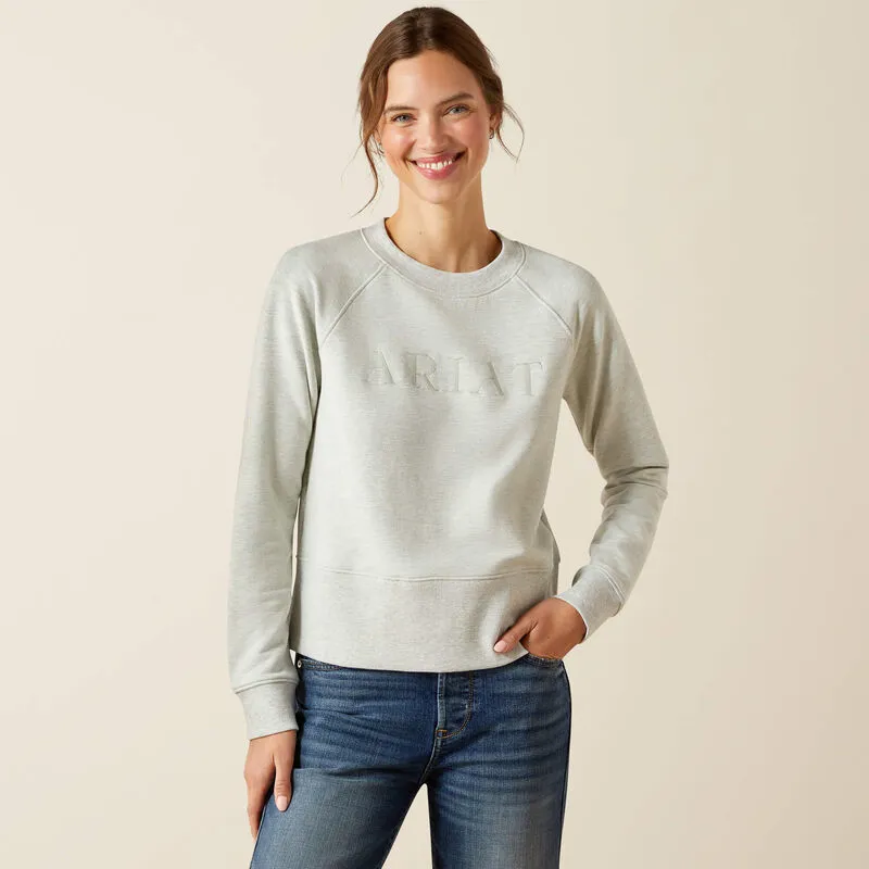 Ariat Martine Sweatshirt Ladies in Heather Grey