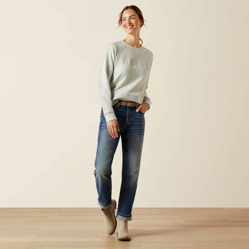 Ariat Martine Sweatshirt Ladies in Heather Grey-2