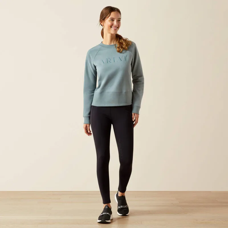 Ariat Martine Sweatshirt Ladies in Steel Sage-2