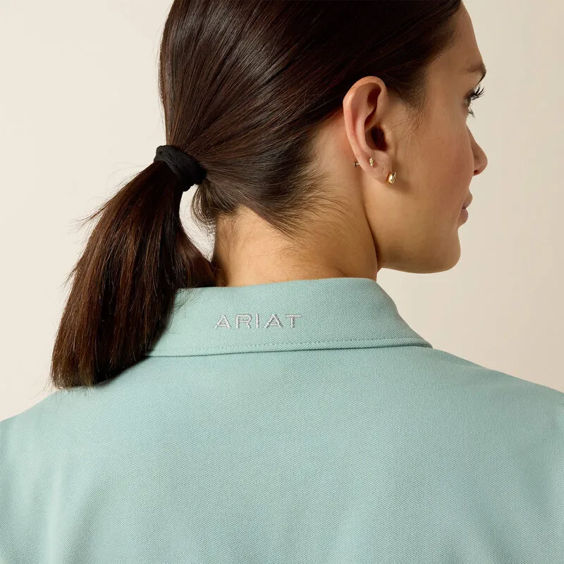 Ariat Prix 3.0 Polo Shirt Ladies in Blue Surf-2