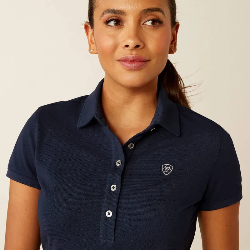Ariat Prix 3.0 Polo Shirt Ladies in Navy Eclipse-1