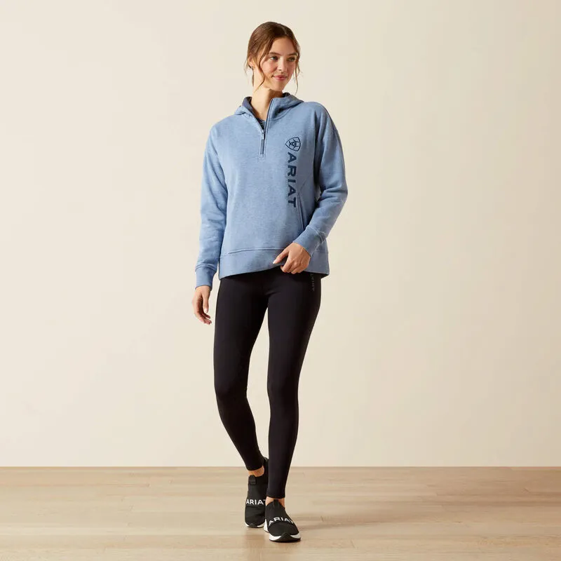 Ariat Rabere 2.0 Hoodie Ladies in China Blue Heather-3