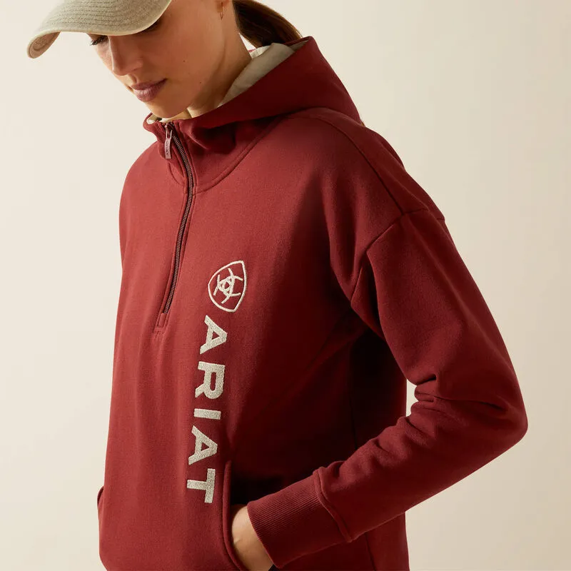 Ariat Rabere 2.0 Hoodie Ladies in Madder Brown-2