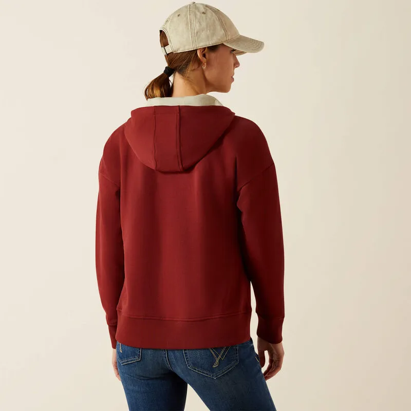 Ariat Rabere 2.0 Hoodie Ladies in Madder Brown-4