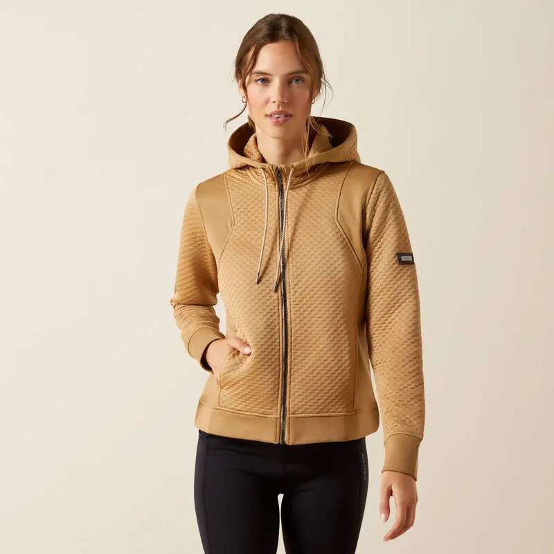 Ariat Radiance Full Zip Hoodie Ladies in Tigers Eye