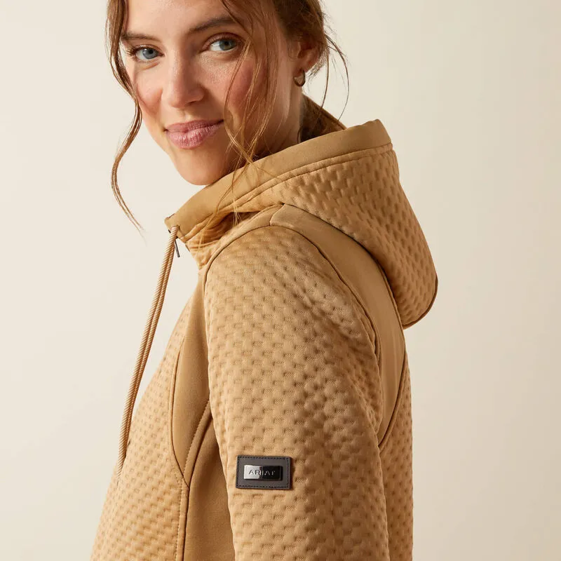 Ariat Radiance Full Zip Hoodie Ladies in Tigers Eye-1