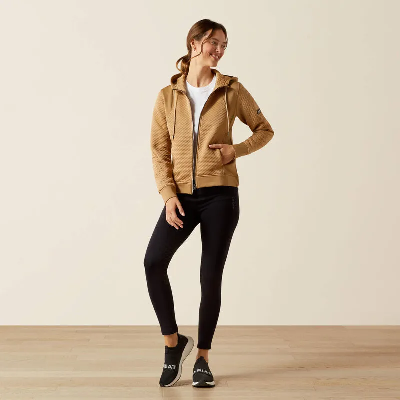 Ariat Radiance Full Zip Hoodie Ladies in Tigers Eye-2