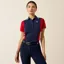 Ariat Taryn Polo Shirt Ladies in Navyt and Red