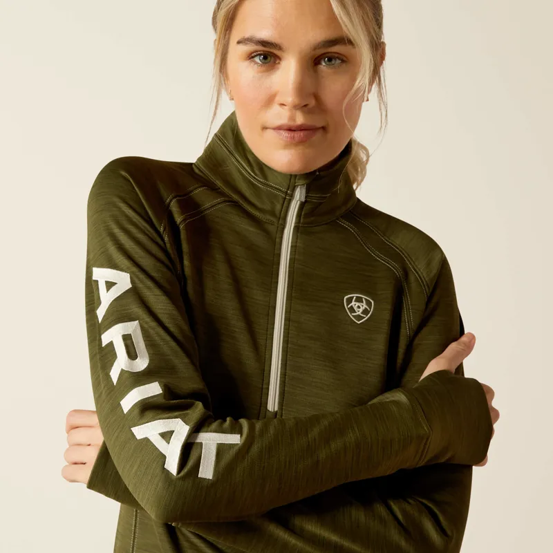 Ariat Tek Team Sweatshirt Ladies in Winter Moss-1
