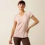 Ariat Vertical Logo T-Shirt Ladies in Sepia Rose