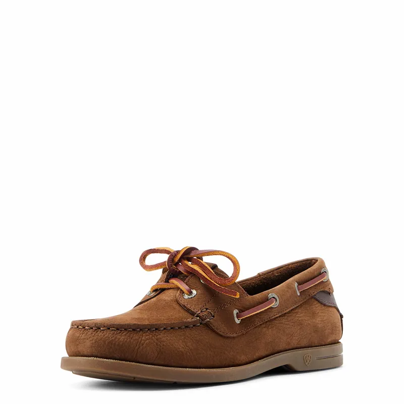 Ariat Antigua Boat Shoes Ladies in Chocolate