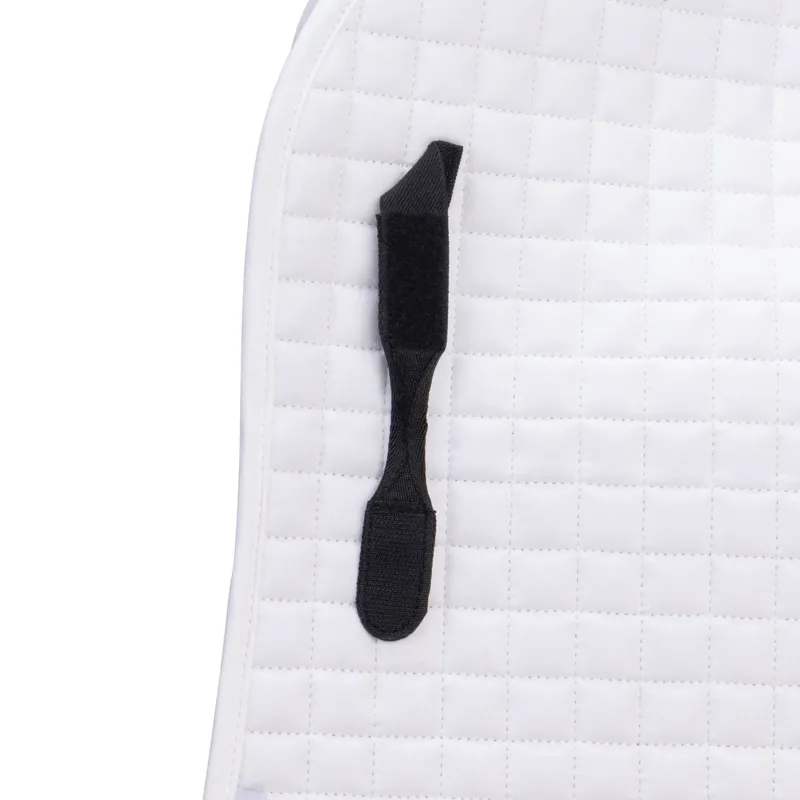 ARMA Deluxe Cotton Dressage Saddlecloth 17-18 Inches in White-2