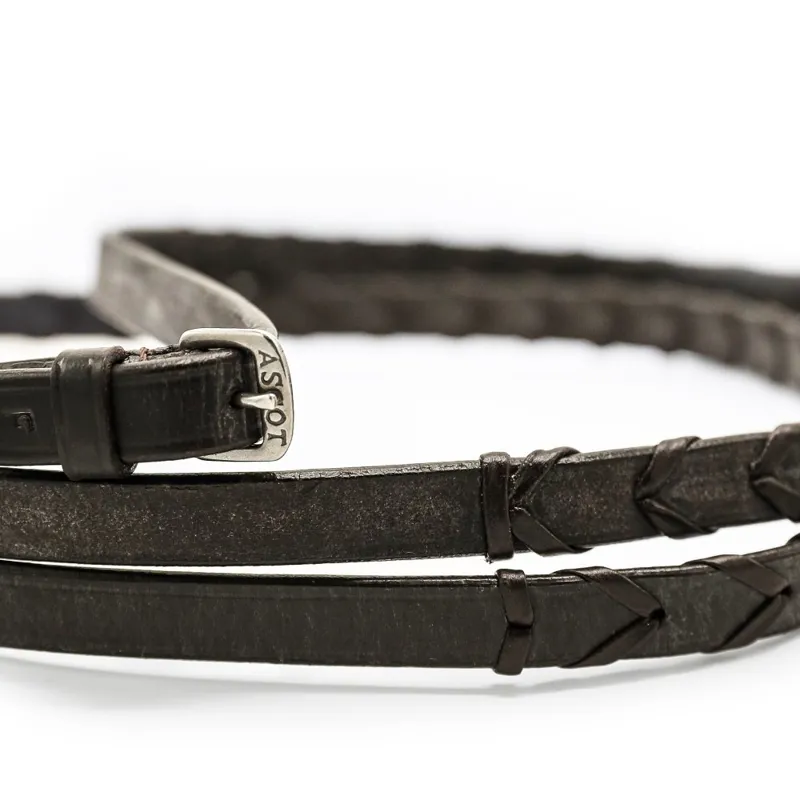 Ascot Laced Reins in Brown-1