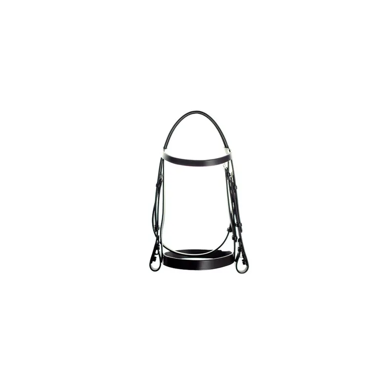 Dever Ascot Plain Bridle in Black-3