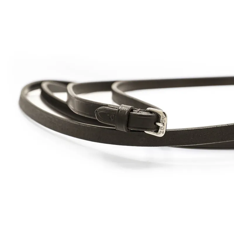 Ascot Plain Leather Reins in Brown-3