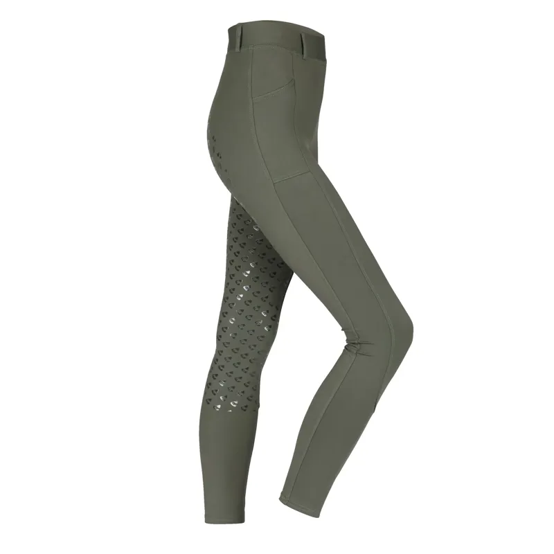 Aubrion Albany Riding Tights Ladies in Deep Green-1