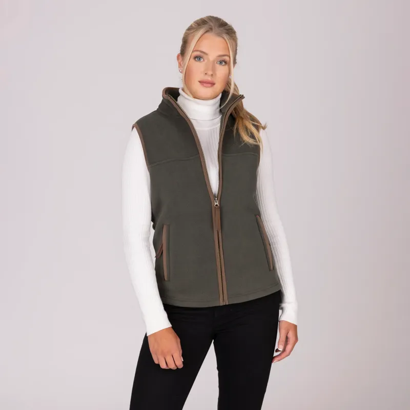 Aubrion Core Fleece Gilet Ladies in Green