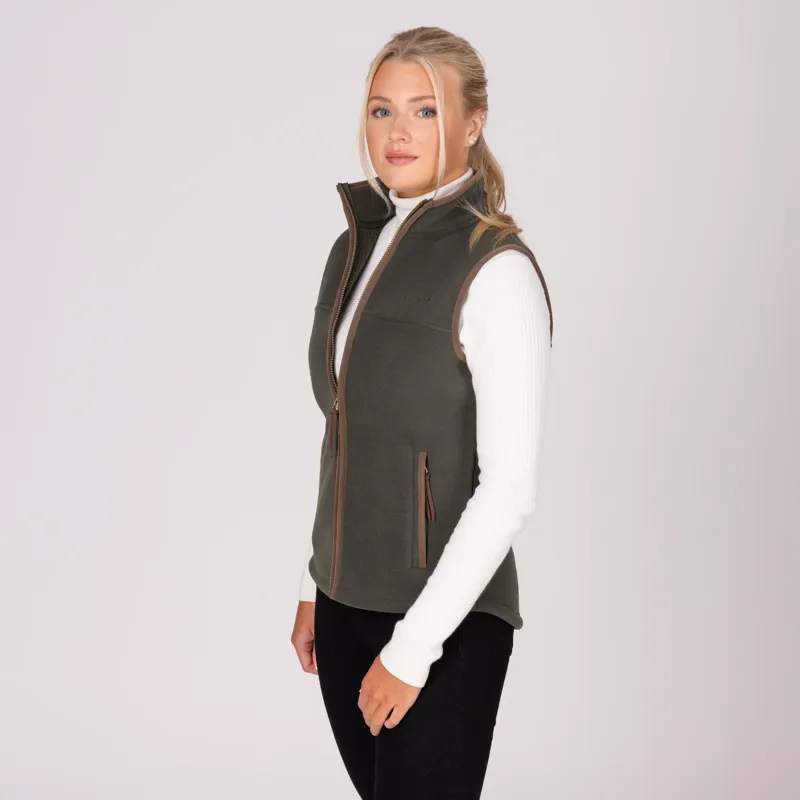 Aubrion Core Fleece Gilet Ladies in Green-4