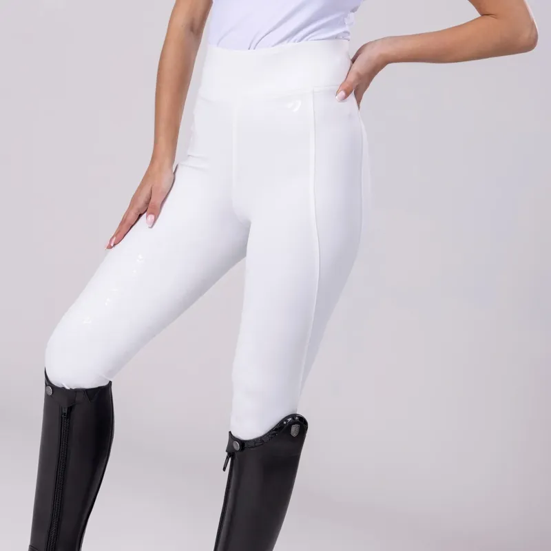 Aubrion Eltar Riding Tights Ladies in White-1