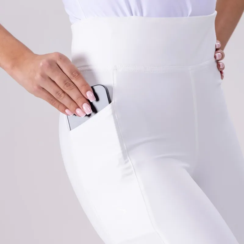Aubrion Eltar Riding Tights Ladies in White-3