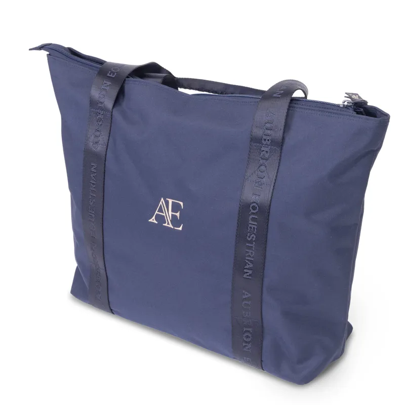 Aubrion Equestrian Tote Bag in Navy-1