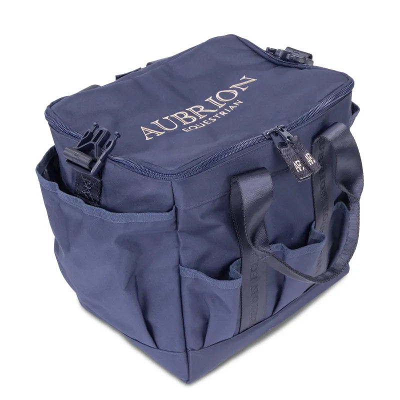 Aubrion Equestrian Large Grooming Kit Bag in Navy-1