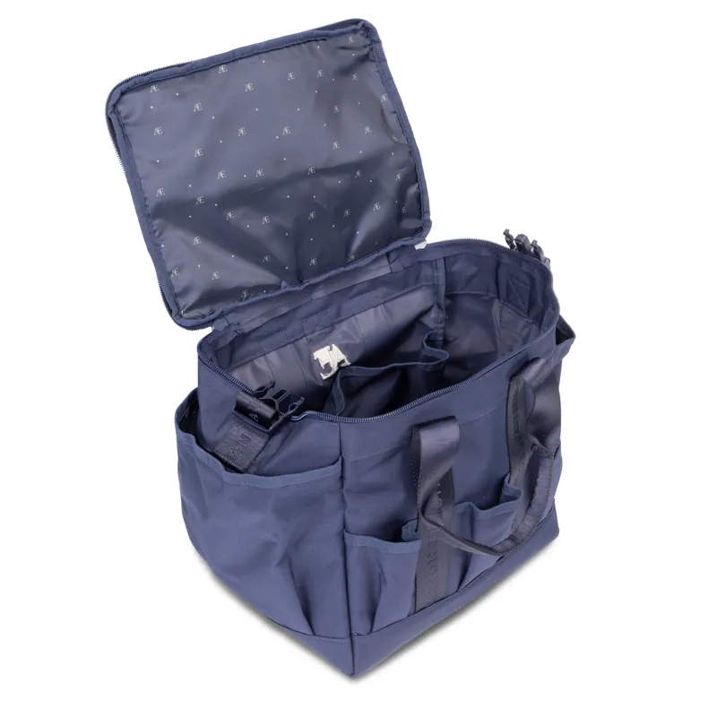 Aubrion Equestrian Large Grooming Kit Bag in Navy-2