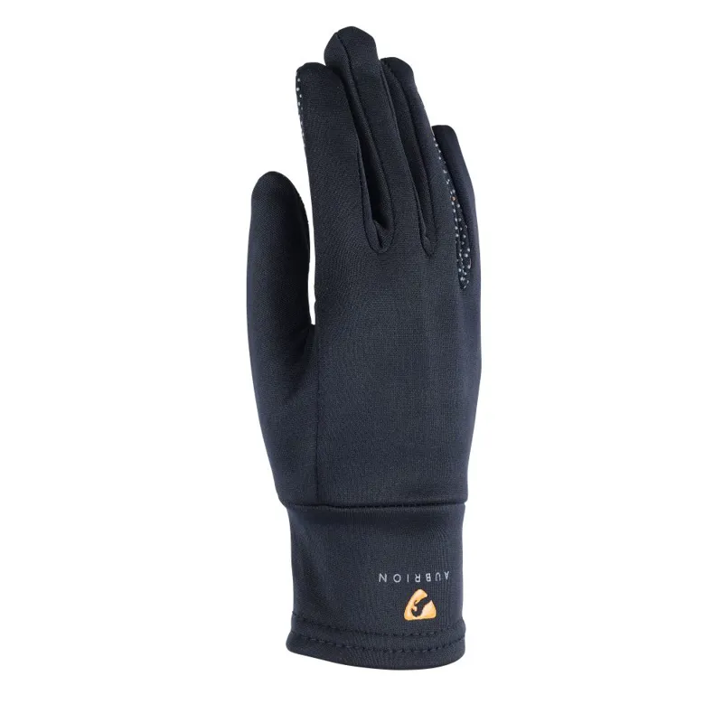 Aubrion Patterson Thermo Riding Gloves in Black-2
