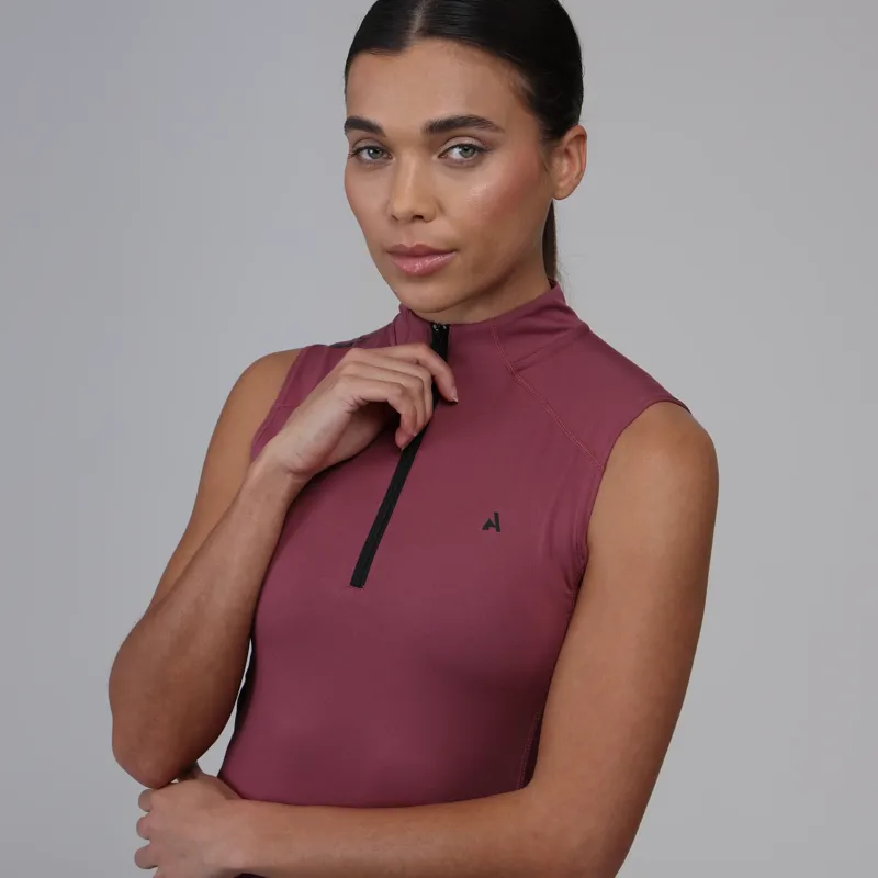 Aubrion React Sleeveless Base Layer Ladies in Mauve-2