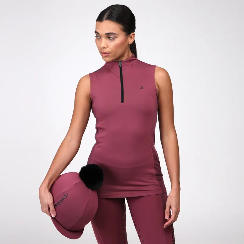 Aubrion React Sleeveless Base Layer Ladies in Mauve