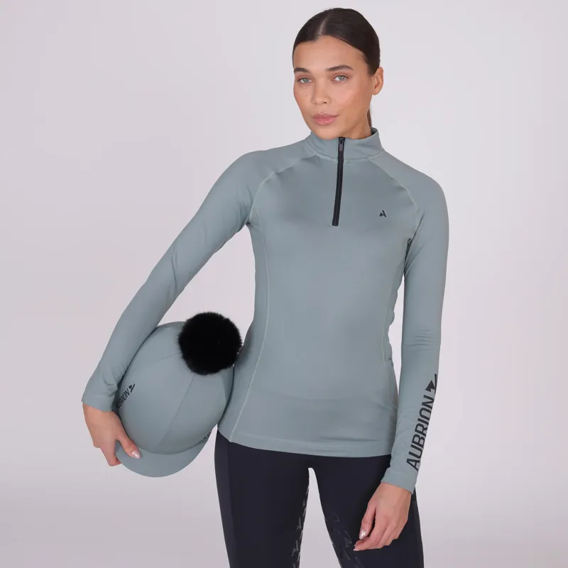 Aubrion React Winter Base Layer Ladies in Sage-4