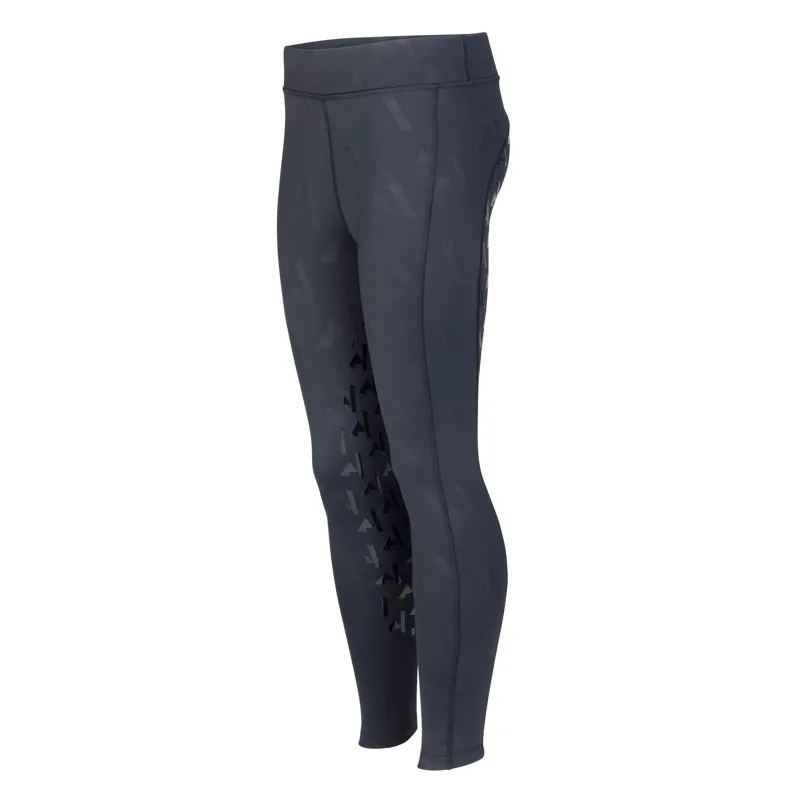 Aubrion React Winter Riding Tights Juniors in Shadow-3
