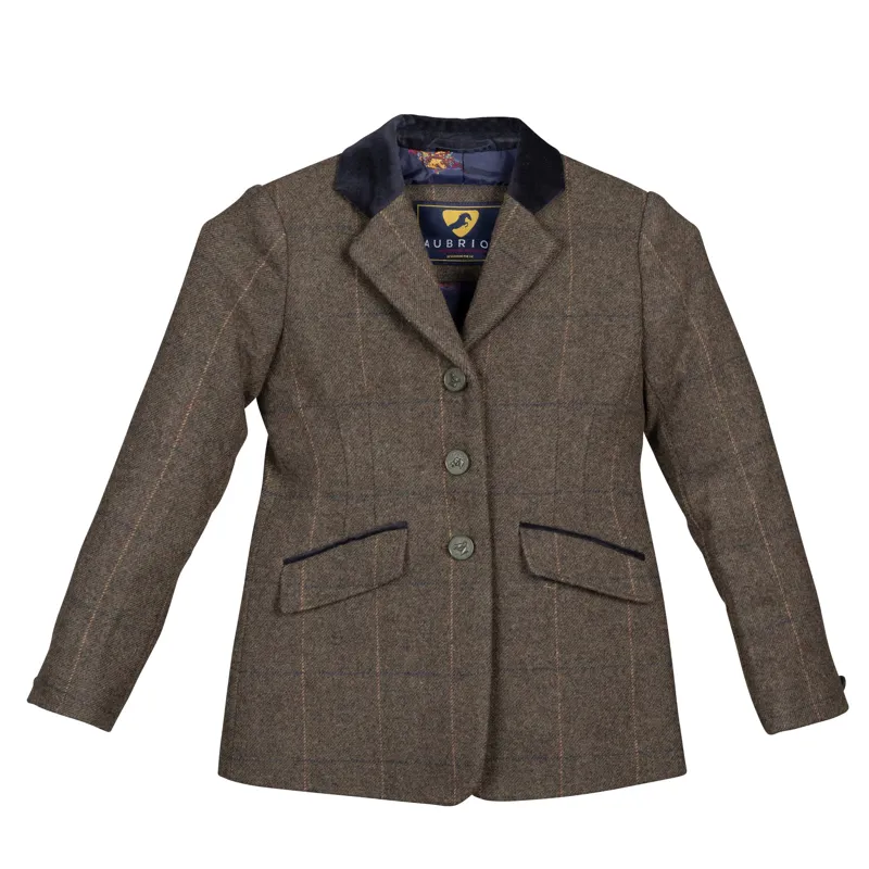 Aubrion Saratoga Jacket Childs in Green Check