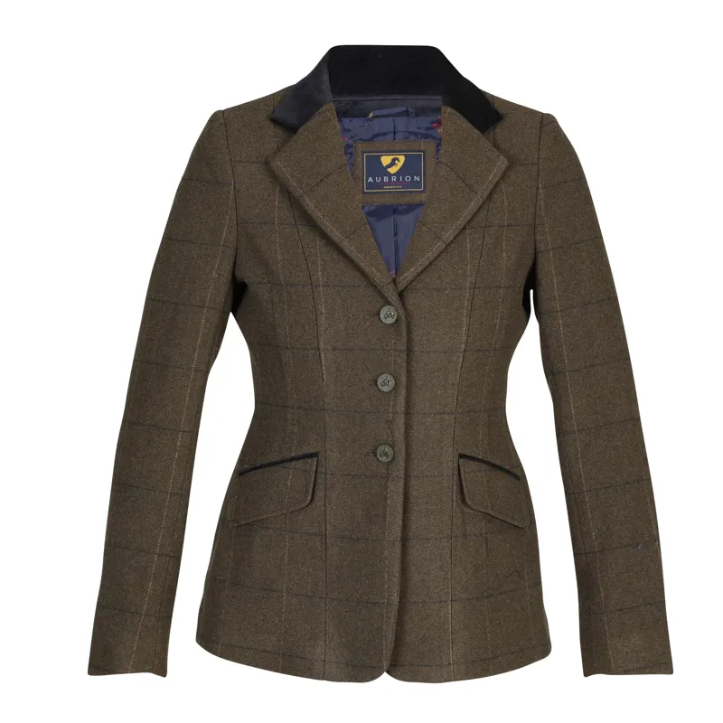Aubrion Saratoga Jacket Ladies in Green Check