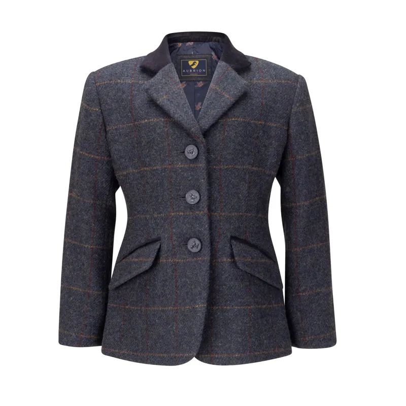 Aubrion Saratoga Jacket Ladies in Juniper Navy Check