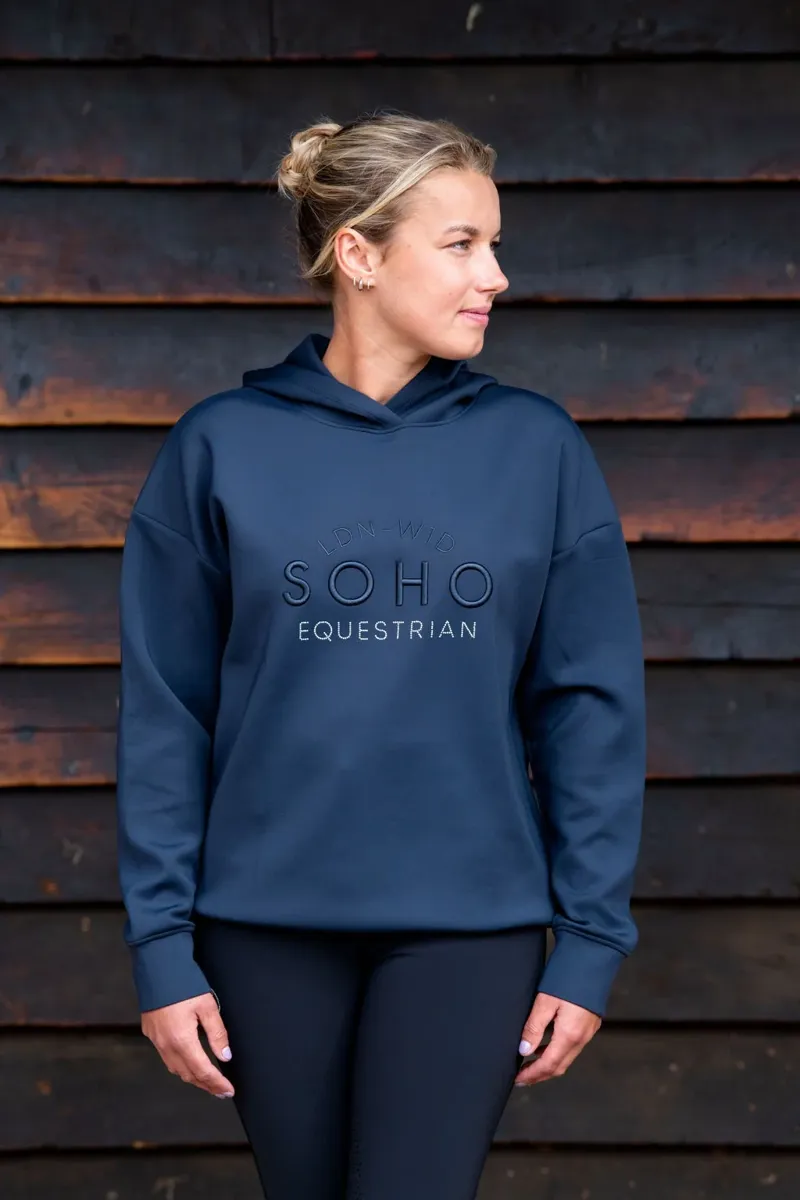 Soho Equestrian Ladies Hoodie Ladies in Midnight Navy