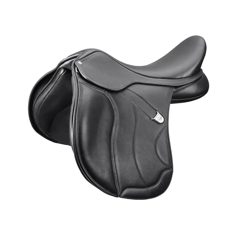 Bates Wide All Purpose Saddle Luxe Leather in Black 