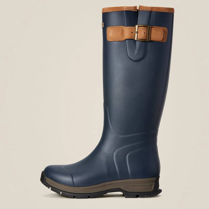 Ariat Burford Waterproof Rubber Boots Ladies in Navy Size