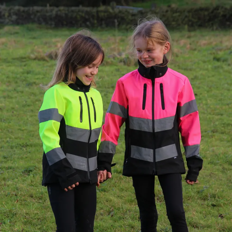 Cameo Equine Performance Hi Viz Junior Jacket in Yellow-11