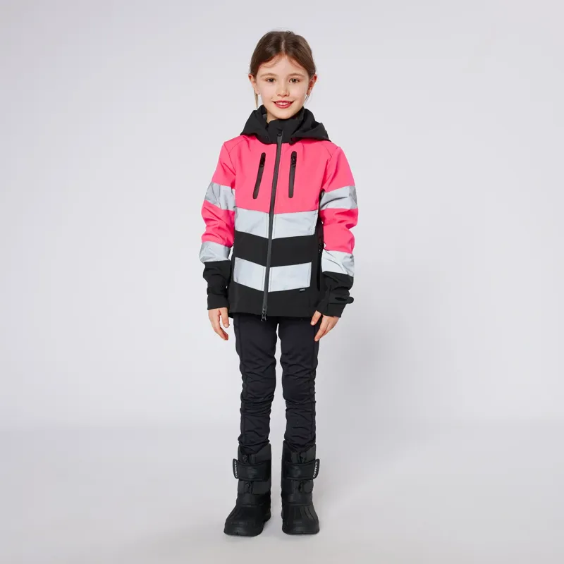 Cameo Equine Performance Hi Viz Junior Jacket in Pink-1