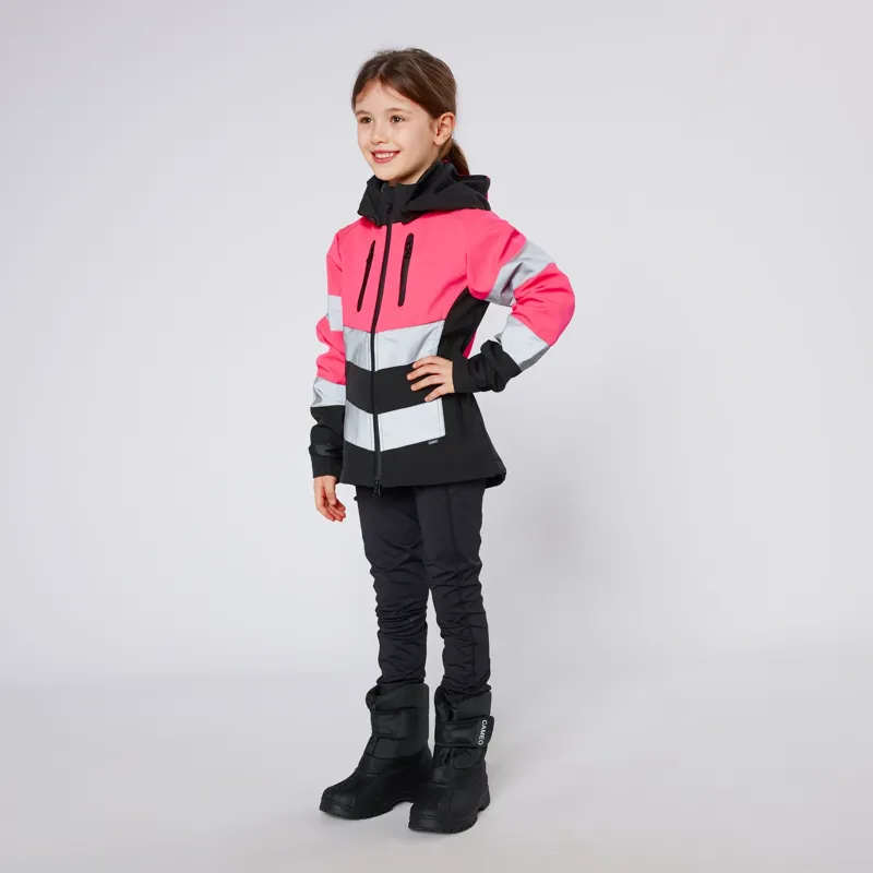 Cameo Equine Performance Hi Viz Junior Jacket in Pink-3